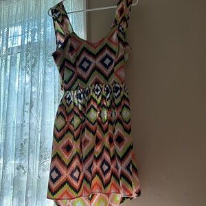 Cutout back summer dress